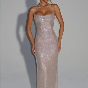 Strapless Rhinestone Dress
